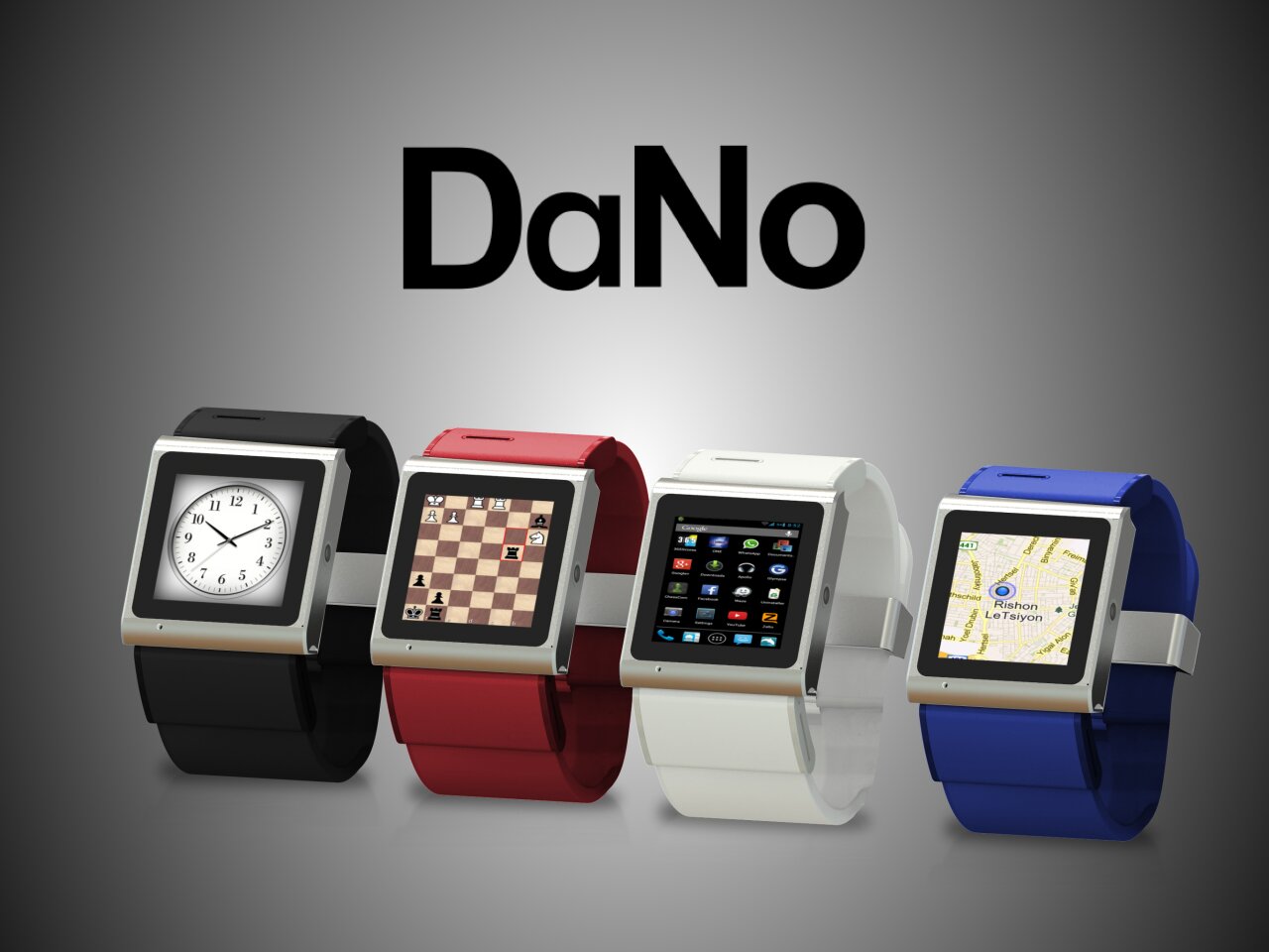 DaNo - Android Smart watch. runs all apps from google play. receives phone calls, text messages and controls your Smart phone & pc