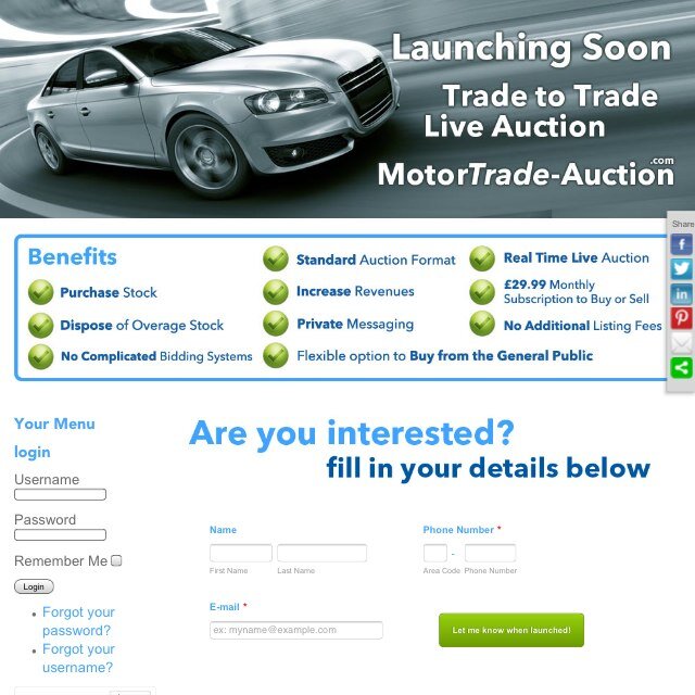 The uk's 1st trade-trade and private-trade realtime online vehicle auction.