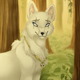 Hi i'm ice-fur I'm a 1 year old pup | Daddy: @woof_boy - Mommy: @KKallik - brother: Storm-Whisper | #Claw-pack #Female #RP