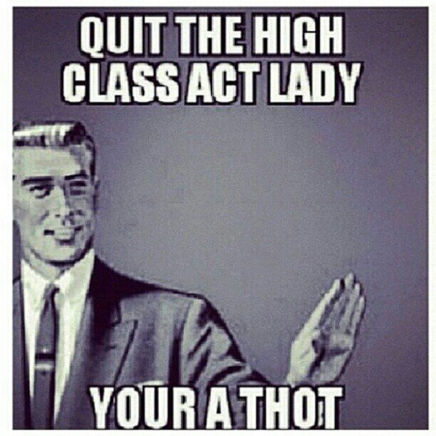 Describing the general characteristics of thots. Also listing the most well known thots around.