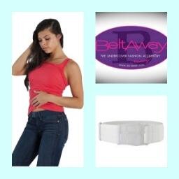 The Hide & Sleek Belt: Fashionable.  Flexible. Comfortable. Flat. Adjustable. Trendy (no pun intended)