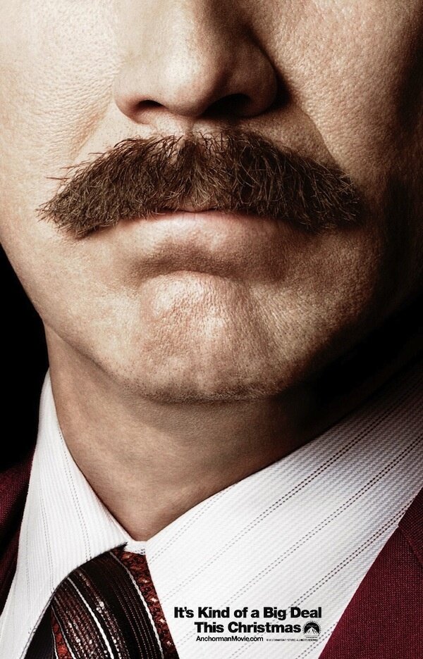 The most legendary mustache of all time, returning in November on Anchorman 2