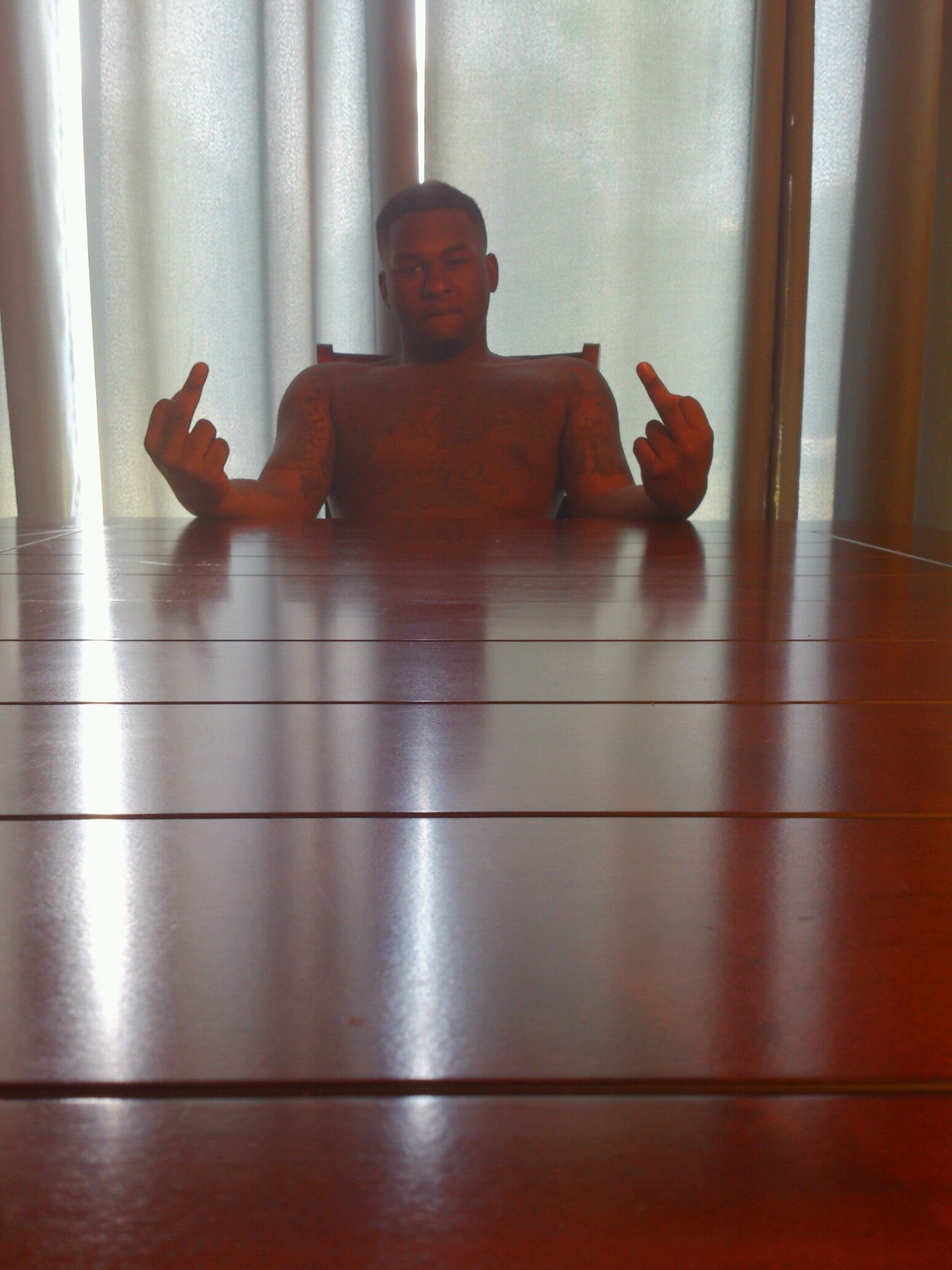 chilling.