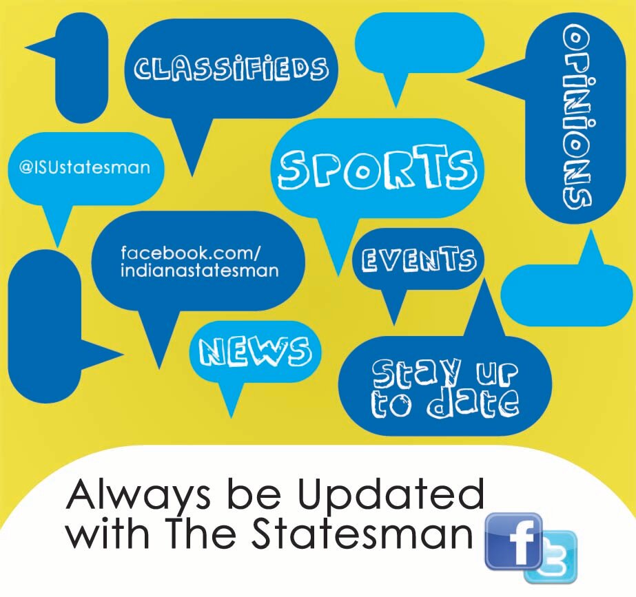 Official Twitter Account of the Indiana Statesman Marketing Staff.  Follow us for the latest information on campus and local events, deals, discounts and more!