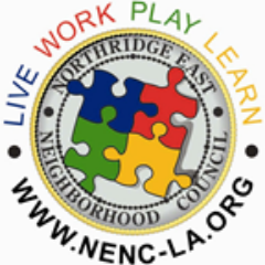 Northridge East Neighborhood Council meets the third Wednesday of every month, 7:00 p.m. at Northridge Woman's Club, 18401 Lassen Street, Northridge, CA 91325