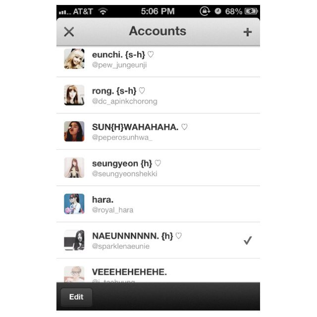JAILED ACCOUNT FOR @pew_jungeunji @dc_apinkchorong @peperosunhwa_ @seungyeonshekki @royal_hara @sparklenaeunie YUS I GOT TOO MANY ACCOUNTS OAO;;