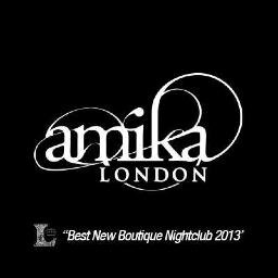 AMIKA LONDON -MAYFAIR 
 Best New Boutique Nightclub 2013 
43 South Molton Street Mayfair London W1K 5RS info@amikalondon.com 0845 643 4003