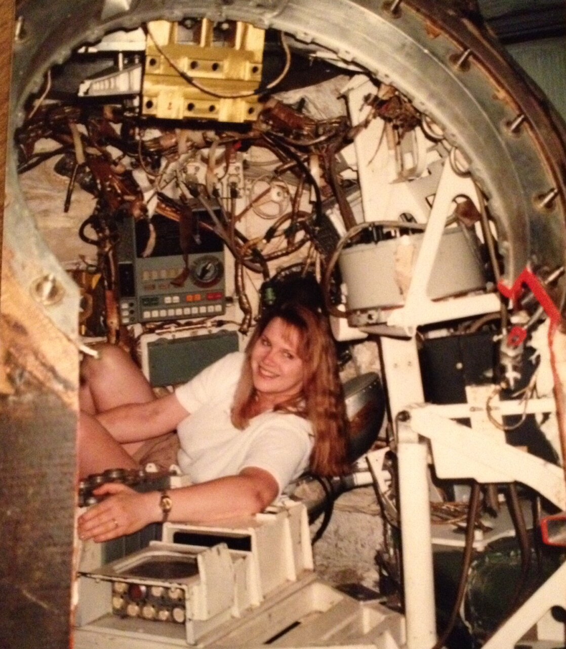 Bio pic of me in a Soyuz spacecraft at Samara State Aerospace University in Samara, RU.