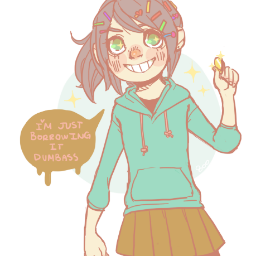 presvanellope's profile picture. sweet mother of monkey milk [older Vanellope acc, CRACK RP]