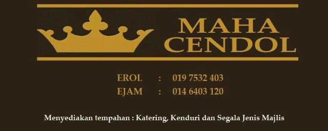 Keep Calm & Eat Cendol.
 Cendol with Coconut Palm @ Santan Kelapa Sawit.
 No cholesterol. 
 Delicious and healthy.
 100% satisfaction guaranteed!
