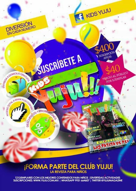 La mejor revista para niños en México. Te divertirás mientras disfrutas de las secciones más cool. Los contenidos de Kids Yuju te encantarán. :)