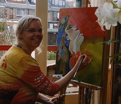 schilderijdelft's profile picture. Charlotte de Jong is 57 jaar en schildert haar hele leven al. Meer informatie vind je op https://t.co/4MCGz2qOve