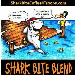 SHARK BITE COFFEE MATCHES EACH DONATION OF CRE (COFFEE READY TO ENJOY) FOR CAPE COD CARES 4 TROOPS!