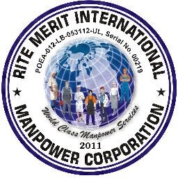 Email:ritemerit@gmail.com
https://t.co/ZFANyC9z95.822-9329
FB: Rite Merit International Manpower Corporation
Address:4th Flr.Empire Bldg.Taft Rotonda,Pasay
