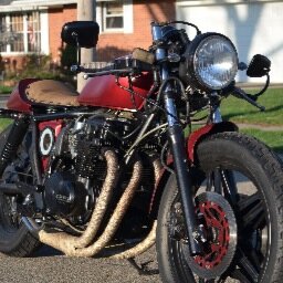 Builder of vintage motorcycles, cafe racers, and custom leatherwork.