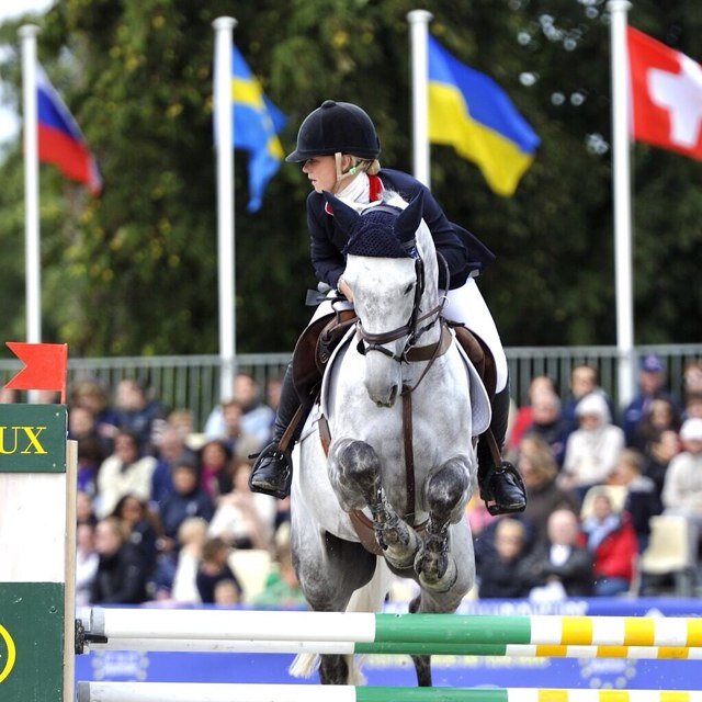 Professional event rider, born 1992. 6 consecutive European championships winning team gold 2011, individual silver 2009 and individual bronze 2012.