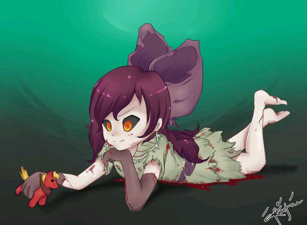 Hi my name's creepy bloom I'm 6 & welcome to poison apple acres! Mah bff is:@dead_scar #creepypasta #insane