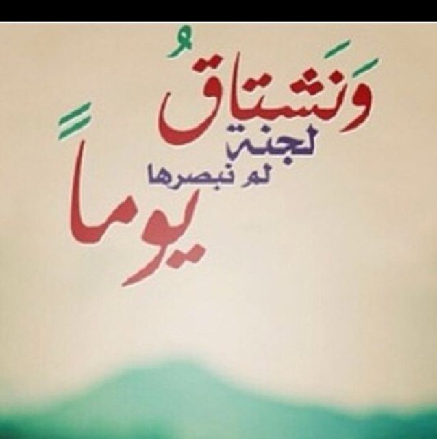 غايتي رضا ربي والفوز بالجنّة ..