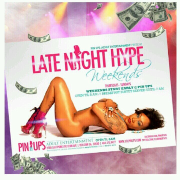 2788 East Ponce De Leon 
 @clubpinupsatl@gmail.com
Follow us on Instagram 
THE WORLD FAMOUS PINUPS ADULT ENTERTAINMENT