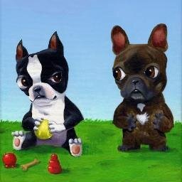 Boston Terriers & French Bulldogs unite!  (OK and Puggies) We're forming a Super Duper Secret and Adorable Organization. ... don't tell the humans!