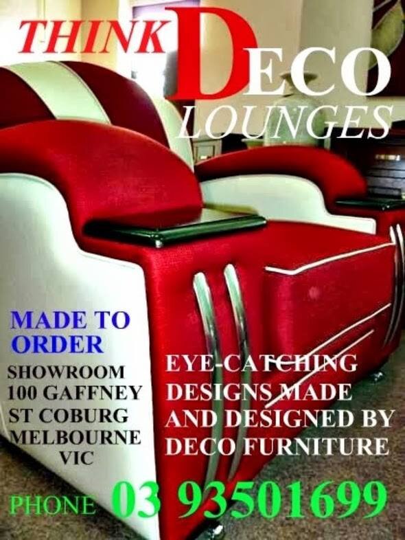 DECO FURNITURE is well known as Australia's leading manufacturers of unique art deco & club lounge suite.