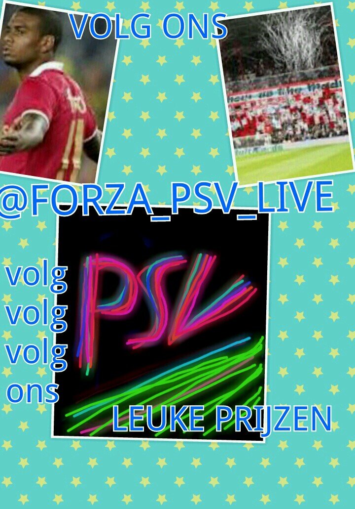 we doen live verslagen van voetbal wedstrijde. en volg onze hoofdaccount @FORZA_PSV_1913