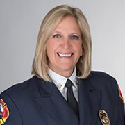 Chief Kerr is the Fort Lauderdale Fire Chief, a 30+ year veteran of the fire service, and 4th-generation firefighter. She is also Past President of the IAFC.