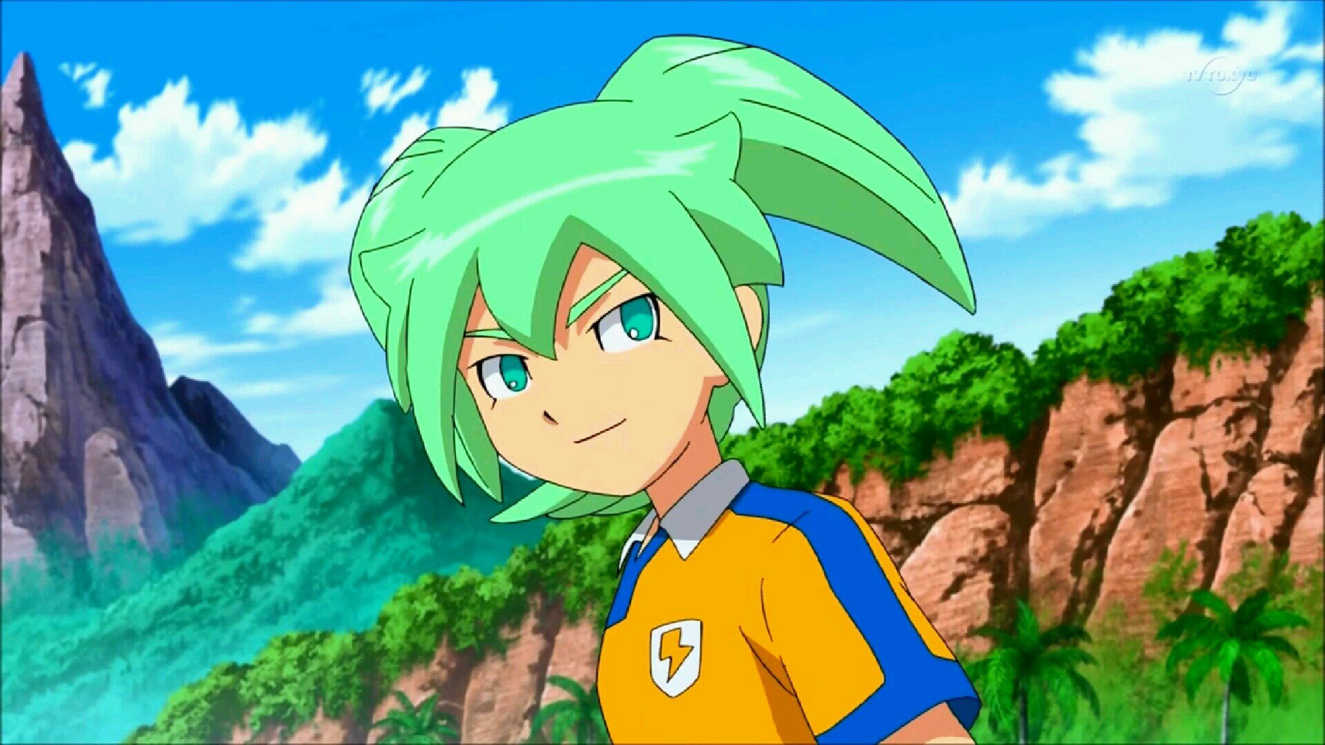 hello i am fei rune player of the strongest 11 history and member of the soccer club raimon eleven