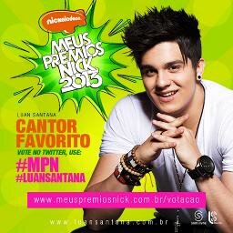 Vote no Cantor , Luan Santana Usando as Hashtags' #MPN #LuanSantana ou pelo site ↓