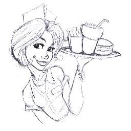 I'm a waitress. What's your sport?