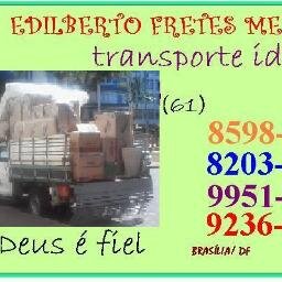 EDILBERTO FRETES TRANSPORTE IDEAL 
TRANSPORTA DO COM SEGURANÇA 85986620 oi
8203-4630 TIM 9951-8854 vivo 9236-9120 claro
