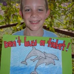 I'm a kid who wants to save dolphins and whales. Ric O'Barry is my hero. I want to make a difference.