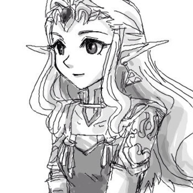 The princess, and one of the remaining Sheikah of Hyrule.