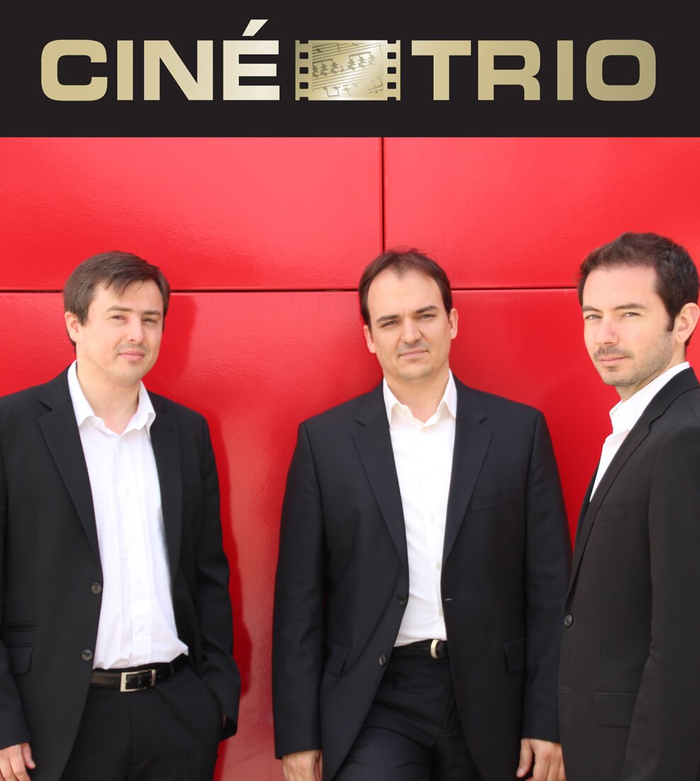 Le Ciné-Trio est composé de Philippe Barbey-Lallia (piano), Cyril Baleton (violon) et Timothée Oudinot (hautbois). Production Musique et Toile, Paris.