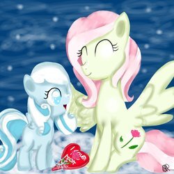 ¡Buenos días! Hace muchos años vivió una pegaso ciega llamada Snowdrop, yo soy su madre. Snowdrop, te estuve vigilando desde arriba.