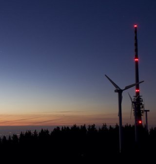 Der Windpark Hornisgrinde war der erste Windpark in B.W. Drei Windräder sollen nun durch eine neue Windkraftanlage ersetzt werden.