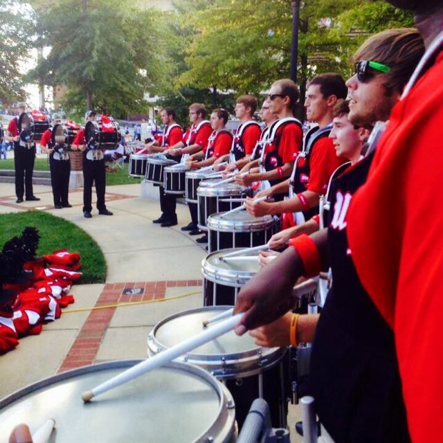 Western Kentucky University Hilltoppers. Big Red Marching Band Drum Line. #GoTops #BRMBDL