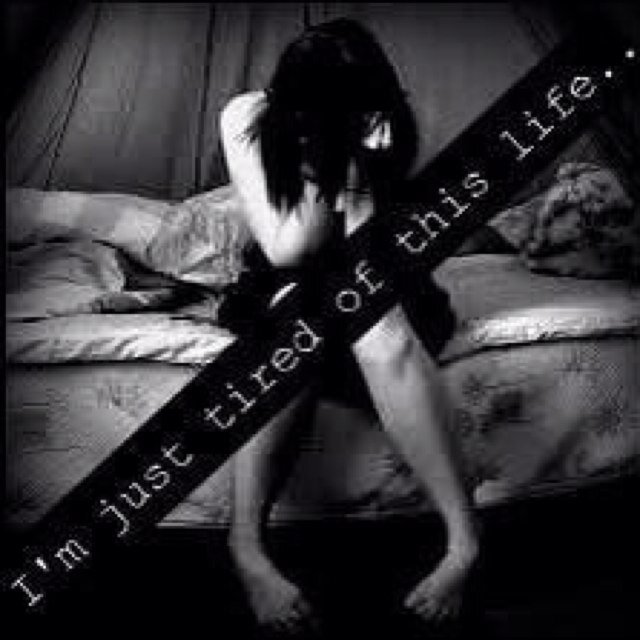 A smile on her lips, but cuts on her hips. Her wrists may be clean, but her cuts are not where they are to be seen.