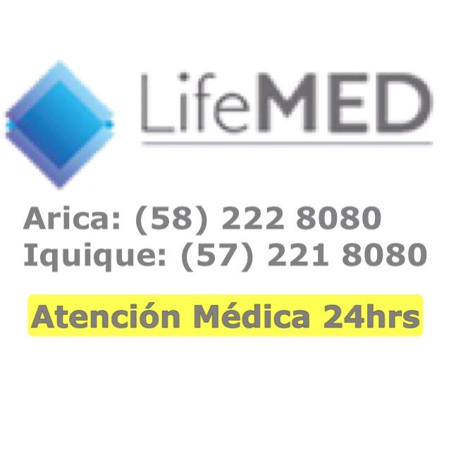 Atención médica a domicilio, en Arica e Iquique, 24/7.
Arica (58) 2228080  Iquique (57) 2218080
Traslados en Ambulancia, Urgencias Médicas, Planes Familiares.