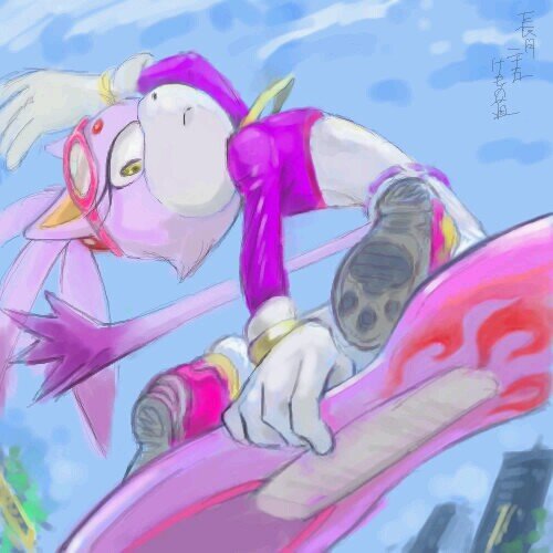 love Blaze the cat and my friend Amy Rose(Luckie)