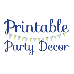 Printable Party Decor is a site where you can download, customize and print designer party decorations for free!