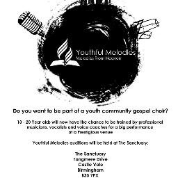 Gospel Choir for surrounding communities. International  + national professional musicians & vocal coaches providing services for 13+20 year olds.