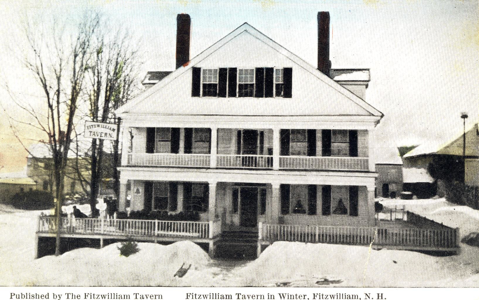 Historic bed & breakfast with elegant dining & neighborhood pub, the Fitzwilliam Inn has hosted travelers on the town common since 1796.  Reservations: 585-9000