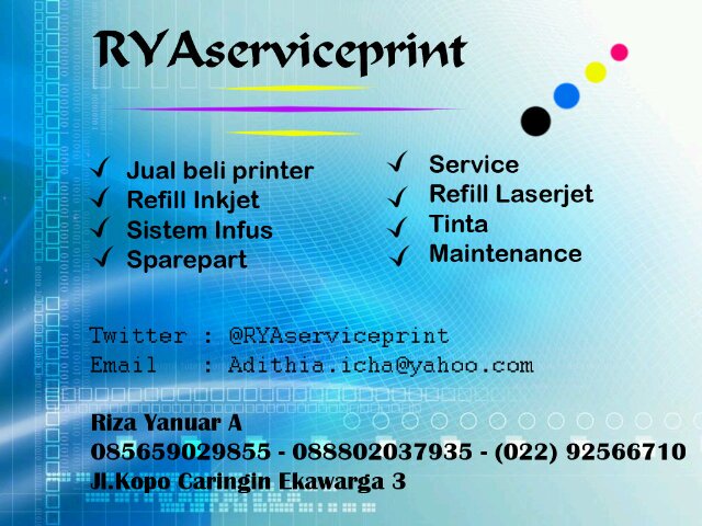 Jual beli printer|service|infus|refill inkjet&laserjet| tinta |sparepart|modul infus| BDG Ph : 089525258771