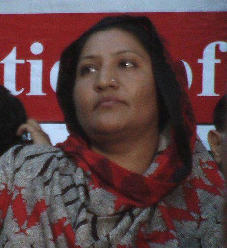Husna Rahujo Qomi Awami Tahreek's Women wings Sindhyani Tahreek President Sindh Pakistan