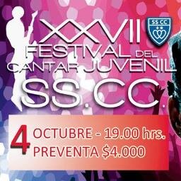 XXVII Festival del Cantar Juvenil SSCC Padres Franceses. Este 4 de Octubre contamos con la participación de @franciscamusic y @morganprensa !