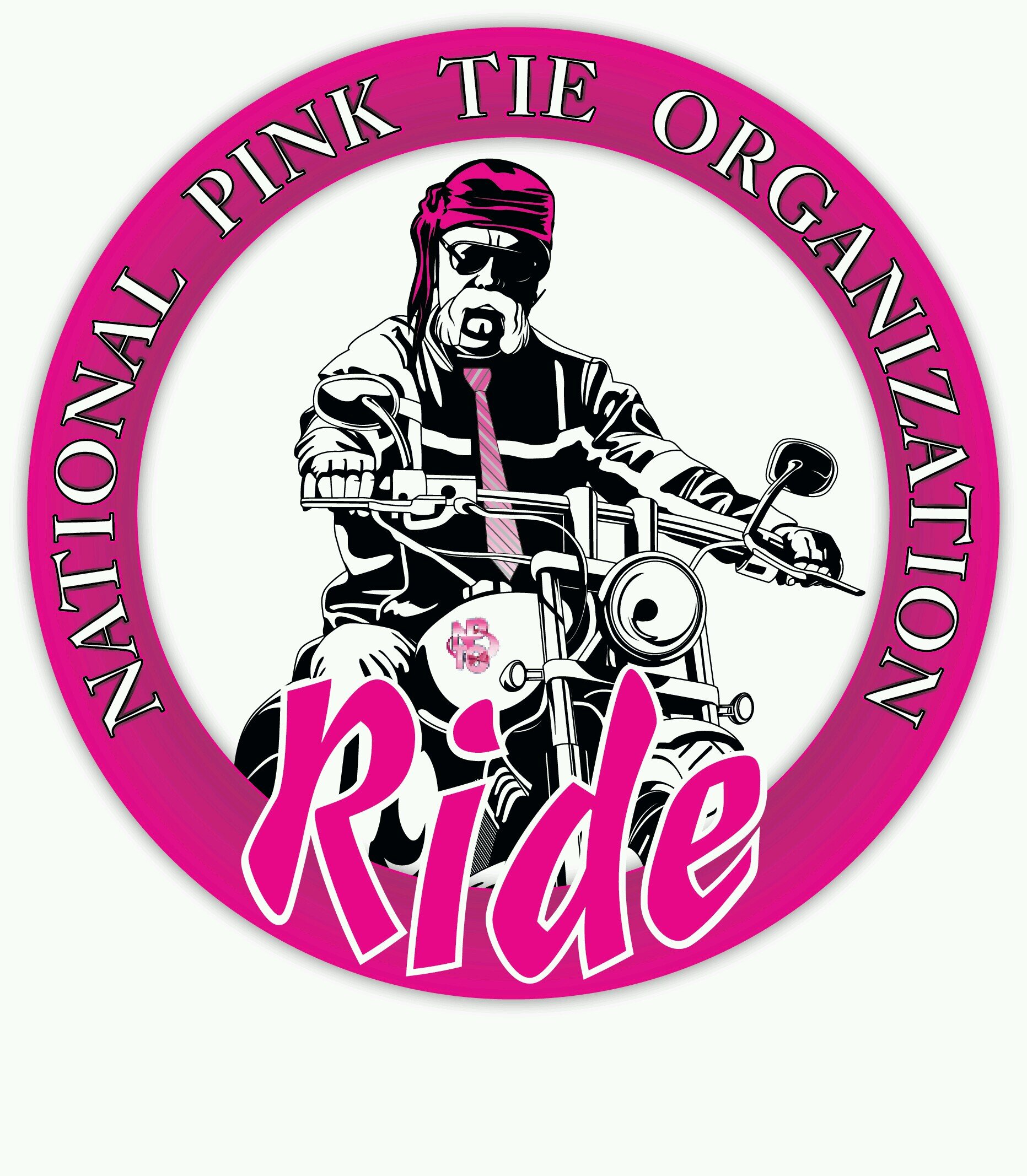 National Pink Tie Ride are bikers that support their community of cancer fighters and survivors by organizing a bike ride wearing something pink or fuchsia