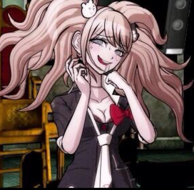 I'm Junko Enoshima, mastermind of Monokuma! Furthermore, your headmaster! Upupupu~ Just died by the way~ (Danganronpa & Super Danganronpa 2)