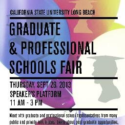 Over 100 representatives will come to Long Beach State for the graduate fair on Thur, Sept. 26 from 11am - 3pm.