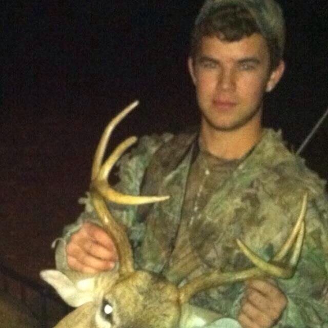 Somewhere sittin in a stand waiting on a deer wasting bullets